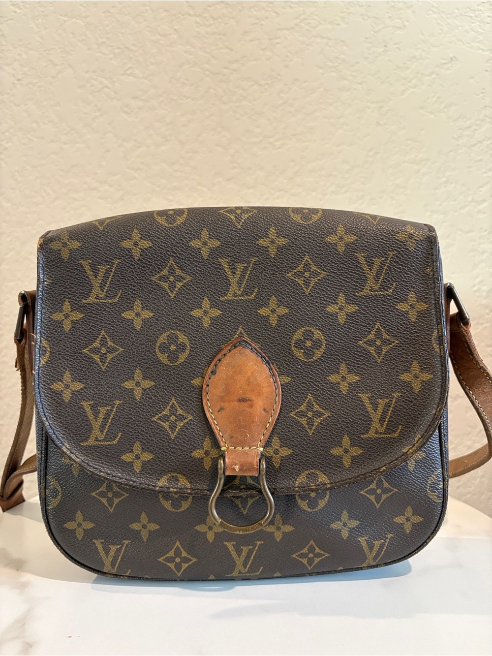 Louis Vuitton Monogram Crossbody Bag in Brown